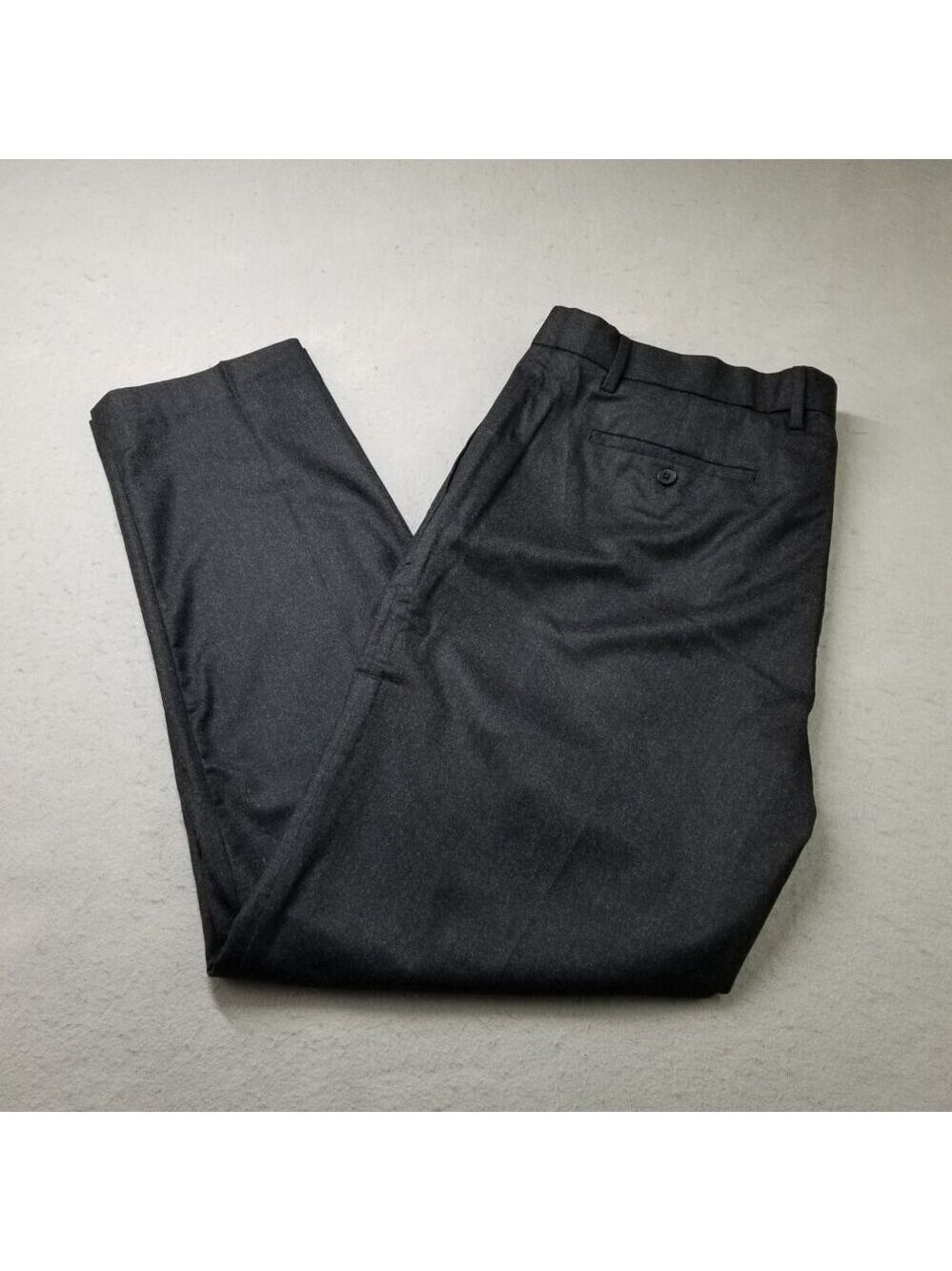 Banana Republic Pants Mens Gray Tapered Soft Virgin Wool Vitale Flannel 120's - Picture 3 of 12